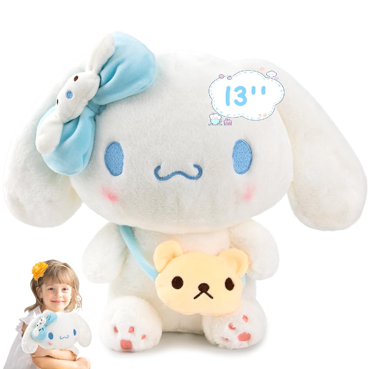 Kieal 13 In Plush Toys, Anime Plush Kawaii Stuffed Animals Doll, Soft And Adorable Cartoon Pillow For Girls Kids Fans Birthday P